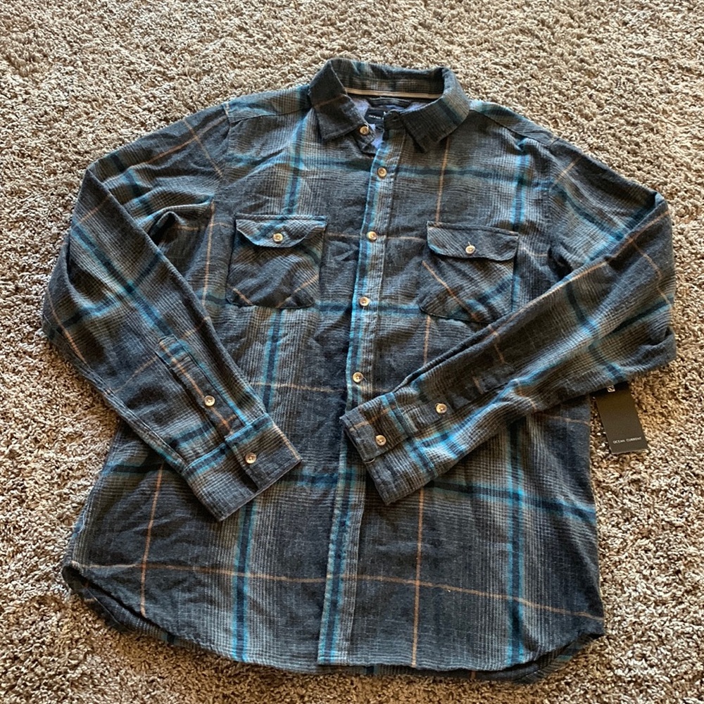 Ocean Current Button up flannel